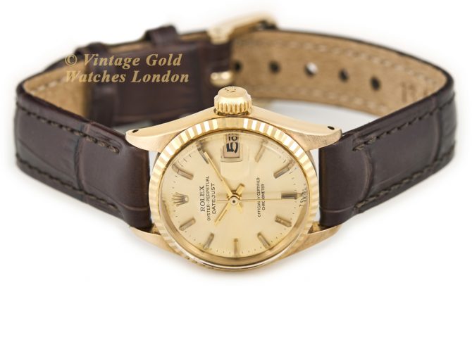 Ladies Rolex Oyster Perpetual Datejust Model Ref.6517 18ct 1966 with Papers (7)