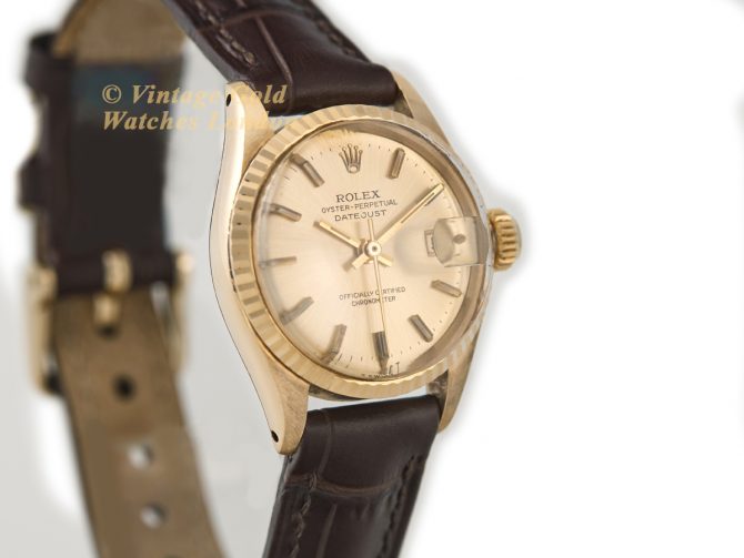 Ladies Rolex Oyster Perpetual Datejust Model Ref.6517 18ct 1966 with Papers (3)