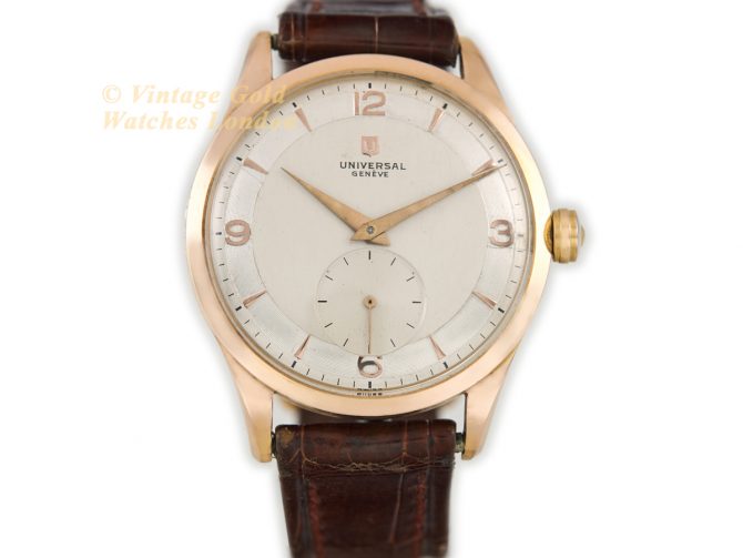 Universal Geneve Cal.262 18ct Pink Gold c1959 (4)