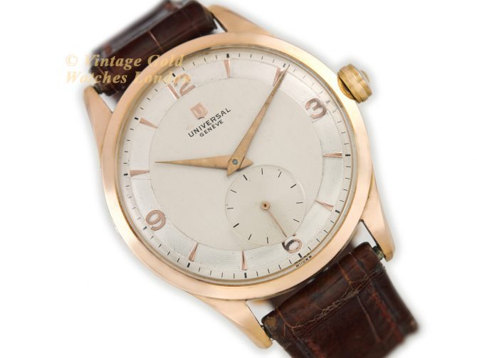 Universal Geneve Cal.262 18ct Pink Gold c1959 (1)