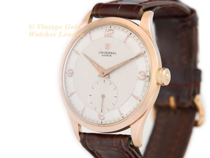 Universal Geneve Cal.262 18ct Pink Gold c1959 (5)