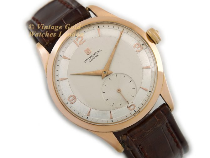 Universal Geneve Cal.262 18ct Pink Gold c1959 (2)