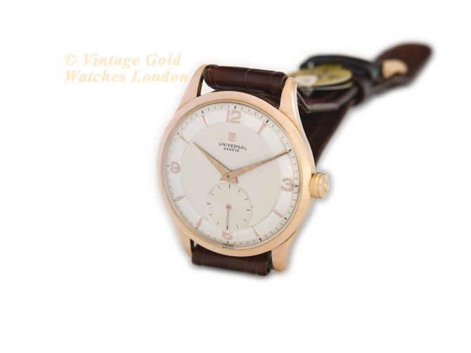 Universal Geneve Cal.262 18ct Pink Gold c1959 (6)