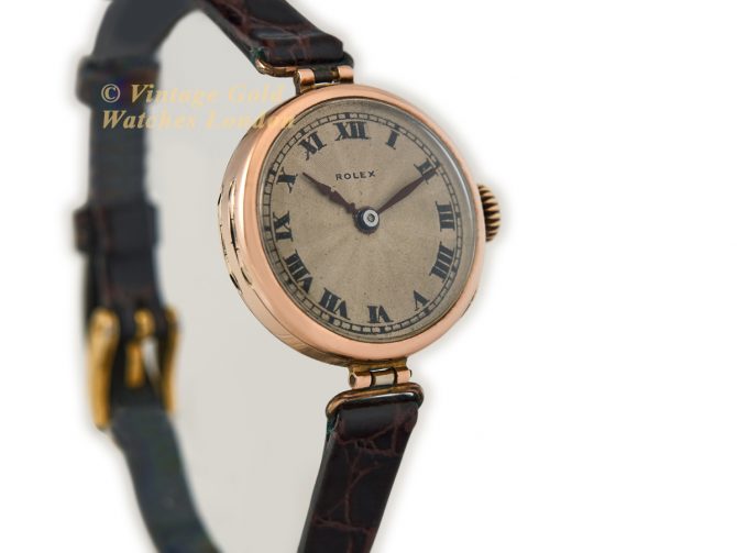 Ladies Rolex 9ct Pink Gold 1924 (3)