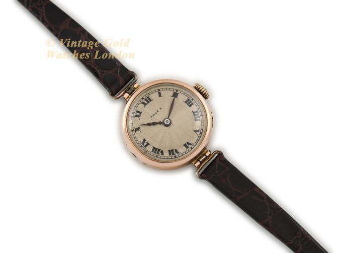 Ladies Rolex 9ct Pink Gold 1924 (8)