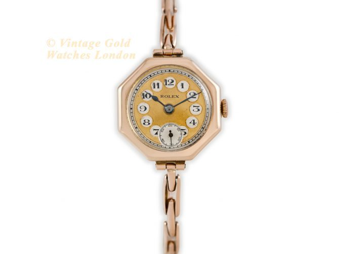 Ladies Rolex 9ct Pink Gold 1920 (4)
