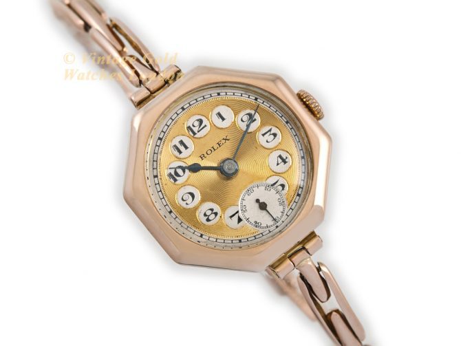 Ladies Rolex 9ct Pink Gold 1920 (2)