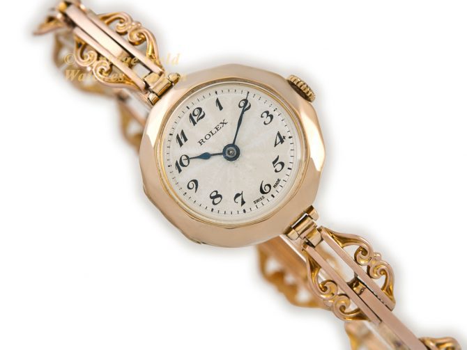 Ladies Rolex Model Ref.2429 9ct Pink Gold 1921 (2)