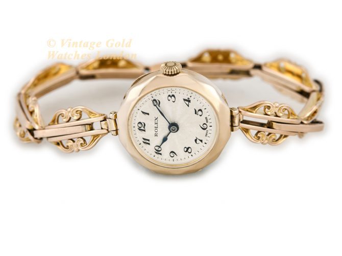 Ladies Rolex Model Ref.2429 9ct Pink Gold 1921 (7)