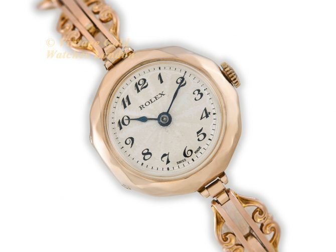 Ladies Rolex Model Ref.2429 9ct Pink Gold 1921 (1)