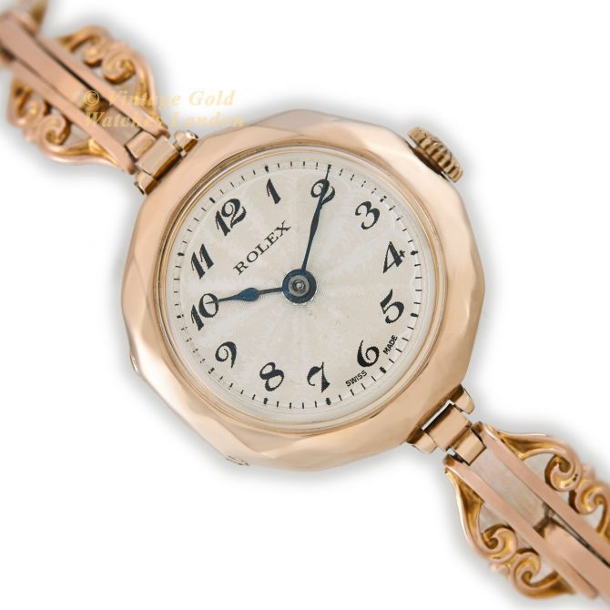 Ladies Rolex Model Ref.2429 9ct Pink Gold 1921 (15)