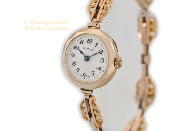 Ladies Rolex Model Ref.2429 9ct Pink Gold 1921 (5)