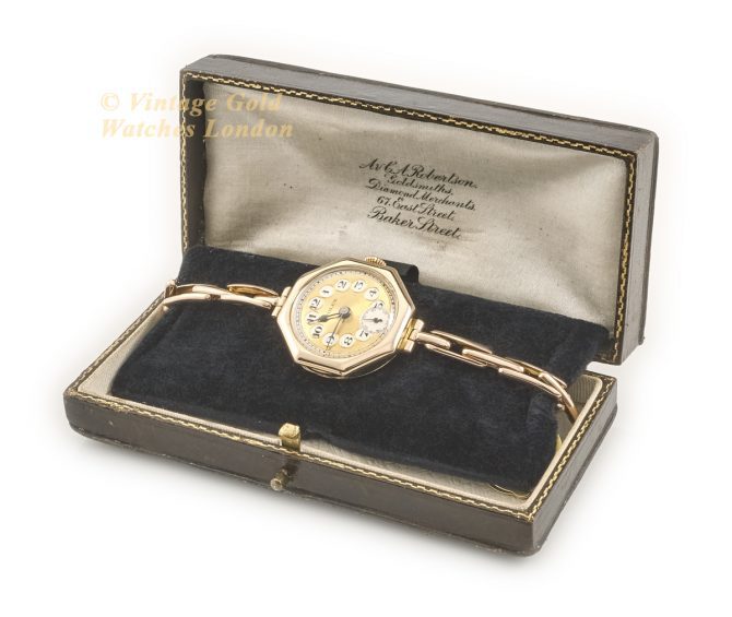 Ladies Rolex Model Ref.2429 9ct Pink Gold 1921 (13)