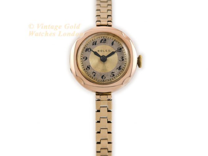 Ladies Rolex 9ct Pink Gold 1923 (4)