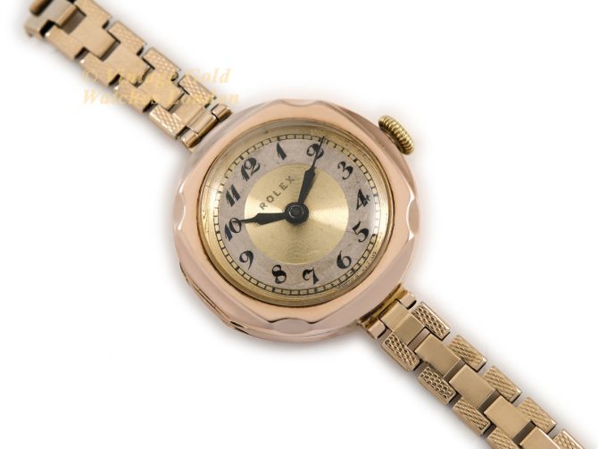 Ladies Rolex 9ct Pink Gold 1923 (8)