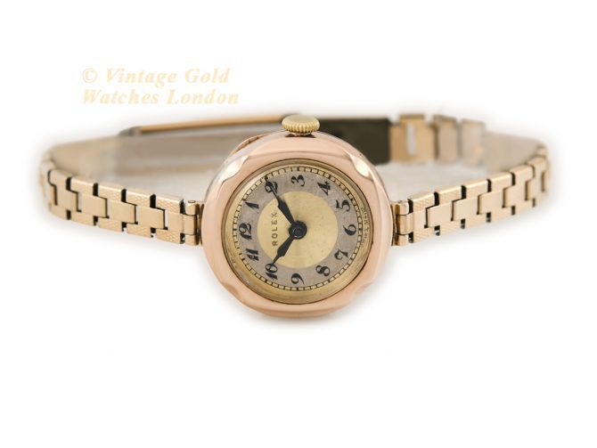 Ladies Rolex 9ct Pink Gold 1923 (7)