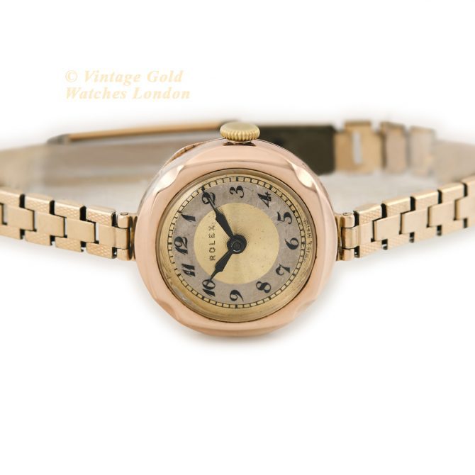 Ladies Rolex 9ct Pink Gold 1923 (15)