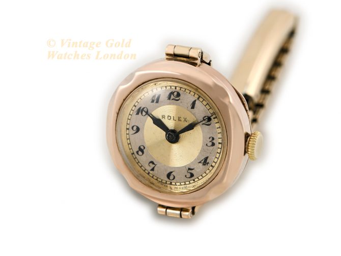 Ladies Rolex 9ct Pink Gold 1923 (6)