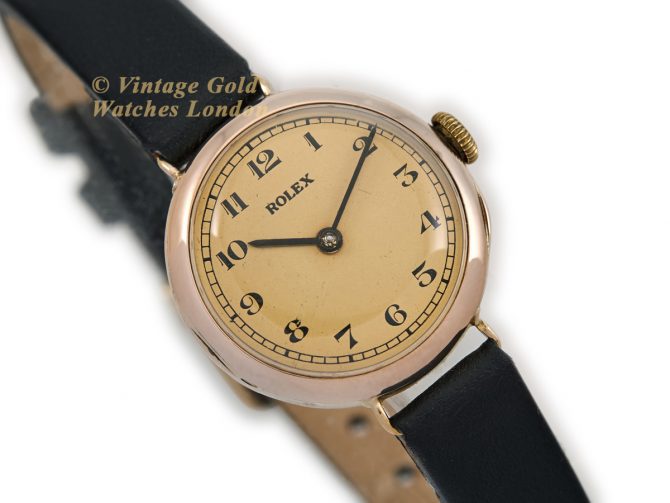 Ladies Rolex 9ct Pink Gold 1927 (2)