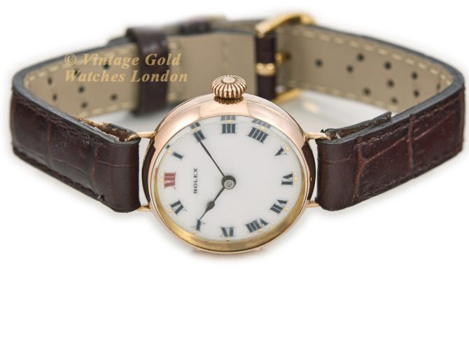 Ladies Rolex Cocktail Watch 9ct Pink Gold 1915 (7)