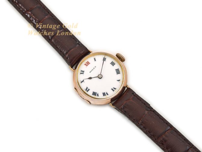 Ladies Rolex Cocktail Watch 9ct Pink Gold 1915 (8)