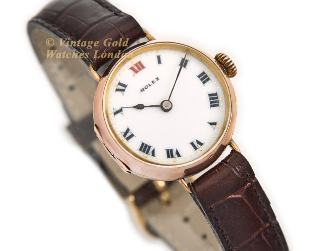 Ladies Rolex Cocktail Watch 9ct Pink Gold 1915 (2)