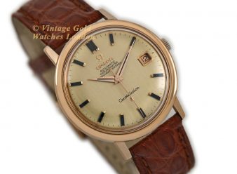 OM1589 Omega Constellation Date 1966 18ct Pink Gold 10 WM