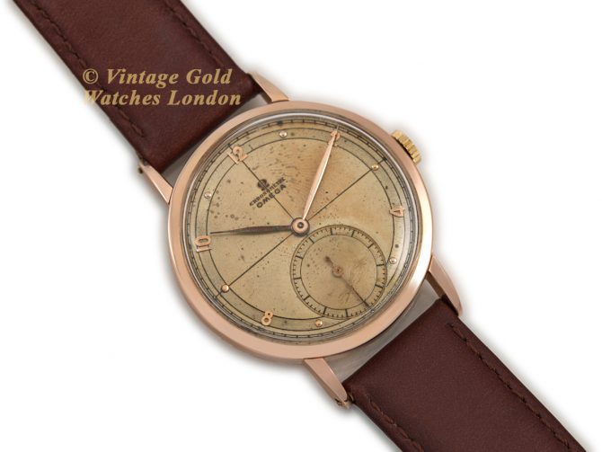 Omega Chronometer Cal.30T2 18ct Pink Gold 1945 (8)