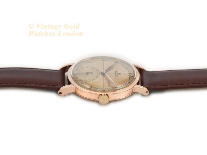 Omega Chronometer Cal.30T2 18ct Pink Gold 1945 (9)