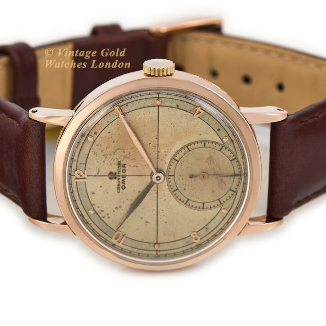 Omega Chronometer Cal.30T2 18ct Pink Gold 1945 (14)