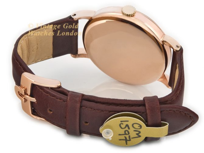 Omega Chronometer Cal.30T2 18ct Pink Gold 1945 (11)