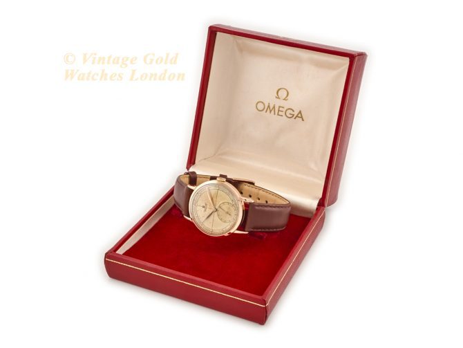 Omega Chronometer Cal.30T2 18ct Pink Gold 1945 (13)