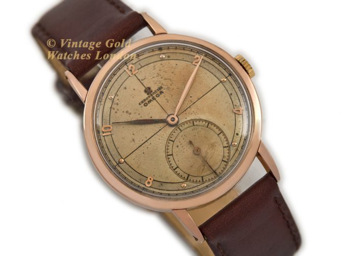 Omega Chronometer Cal.30T2 18ct Pink Gold 1945 (2)