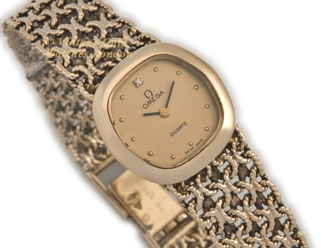 Ladies Omega 9ct on Original 9ct Bracelet 1981 (2)