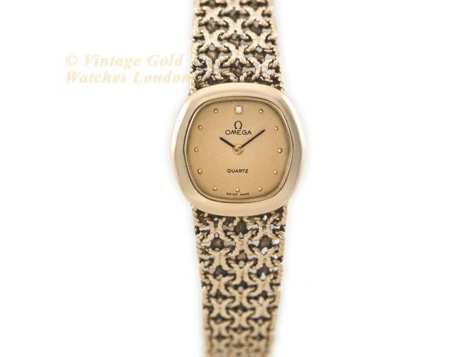 Ladies Omega 9ct on Original 9ct Bracelet 1981 (4)
