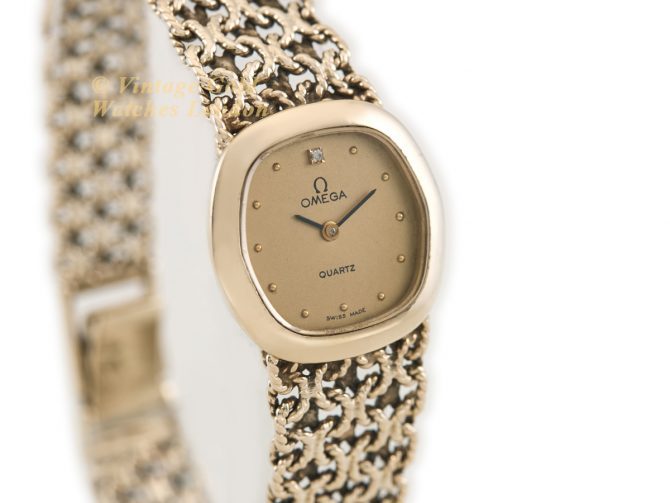 Ladies Omega 9ct on Original 9ct Bracelet 1981 (3)