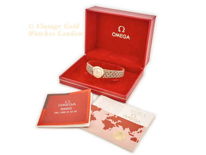 Ladies Omega 9ct on Original 9ct Bracelet 1981 (12)