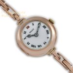 Ladies Rolex Cocktail Watch 9ct Pink Gold 1914 Porcelain Dial mobile navigation (8)