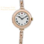 Ladies Rolex Cocktail Watch 9ct Pink Gold 1914 Porcelain Dial mobile navigation (4)