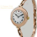 Ladies Rolex Cocktail Watch 9ct Pink Gold 1914 Porcelain Dial mobile navigation (5)