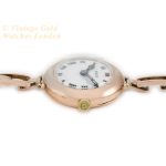Ladies Rolex Cocktail Watch 9ct Pink Gold 1914 Porcelain Dial mobile navigation (9)