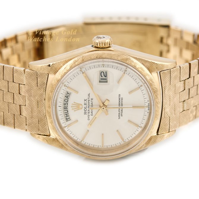 Rare Rolex Oyster Perpetual ‘Florentine’ Day-Date Ref.1806 18ct 1961 (14)
