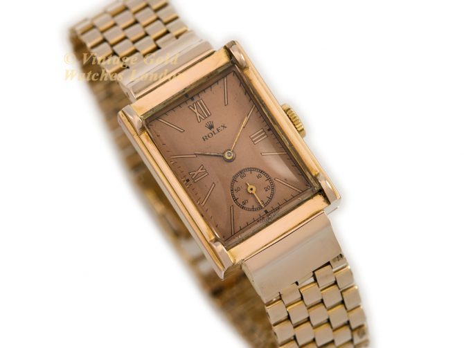 Rolex Precision 18ct Pink Gold c1942 (2)