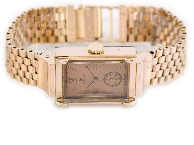 Rolex Precision 18ct Pink Gold c1942 (7)