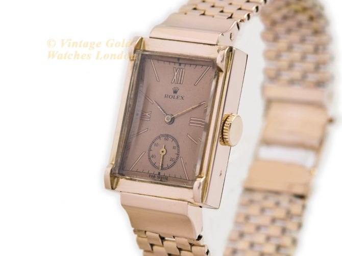 Rolex Precision 18ct Pink Gold c1942 (5)