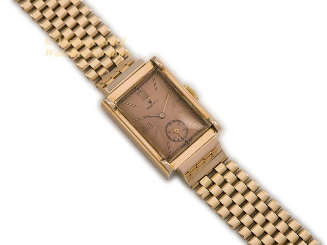 Rolex Precision 18ct Pink Gold c1942 (8)