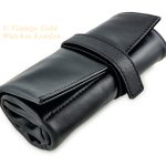 Soft Leather Watch Roll – Black mobile navigation (2)