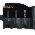 Soft Leather Watch Roll – Black mobile navigation (3)