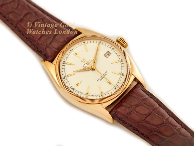 Rolex Oyster Perpetual Ref.6105 18ct 1952 Red Date (8)