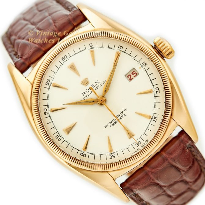 Rolex Oyster Perpetual Ref.6105 18ct 1952 Red Date (16)